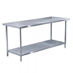 2.2m Length Stainless Steel Commercial Work Table ...
