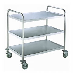 Middle Size Stainless Steel 3 Shelf Utility Cart