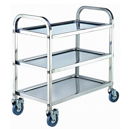 Middle Size Stainless Steel 3 Shelf Utility Cart