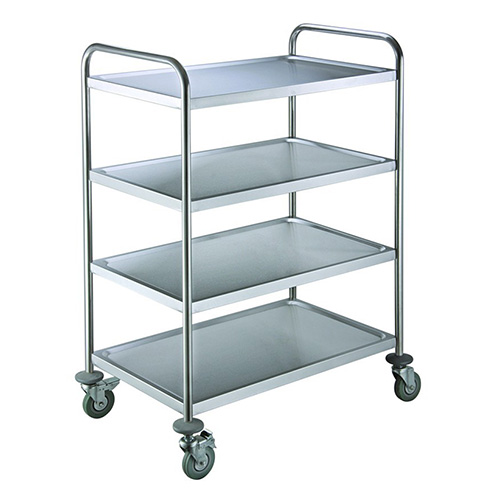 Small Size Stainless Steel 4 Shelf Utility Cart
