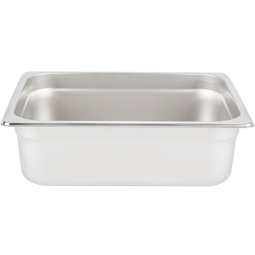 1/2 Size Stainless Steel Steam Table / Hotel Pan - 4