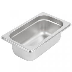 1/9 Size Stainless Steel Steam Table / Hotel Pan - 2