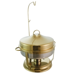 Hanging Lid Stainless Steel Full Golden Chafer