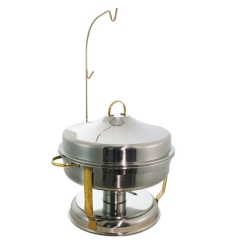 Hanging Lid Stainless Steel Half Golden Chafer