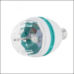 Type1:E27 3W RGB Stage Rotating Bulb
