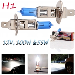 Car Auto Xenon H1 HID Super White 12V 55W 100W Headlight Halogen Bulb Lamps