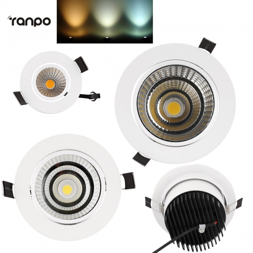 Recessed COB LED Ceiling Light 3W 9W 12W Downlight Bulb Lamp AC 85-265V + Diver