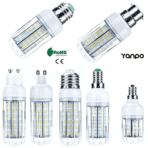 10W 20W 25W 30W LED Corn Bulb E26 E27 E12 E14 G9 GU10 4014 SMD Light Lamp Bright