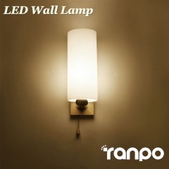 Wooden Wall Lamp E27 Base Fixture Sconce Hallway Bedroom Home Indoor Decor Light