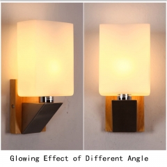 Modern LED Wall Light E14 Base Indoor Cube Sconce Lighting Decorate Lamp Fixture