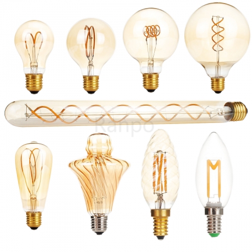 E27 E14 LED Light Bulb Lamp Vintage Retro Filament Edison Antique Dimmable Bulbs