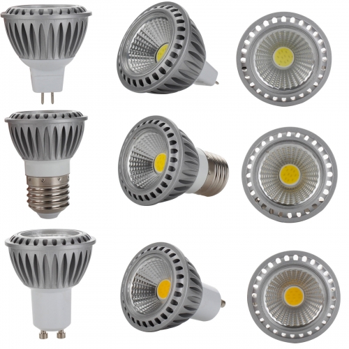 Dimmable LED Bulb Spotlight E27 E26 GU10 MR16 15W COB Lamp 110V 220V 12V Bright