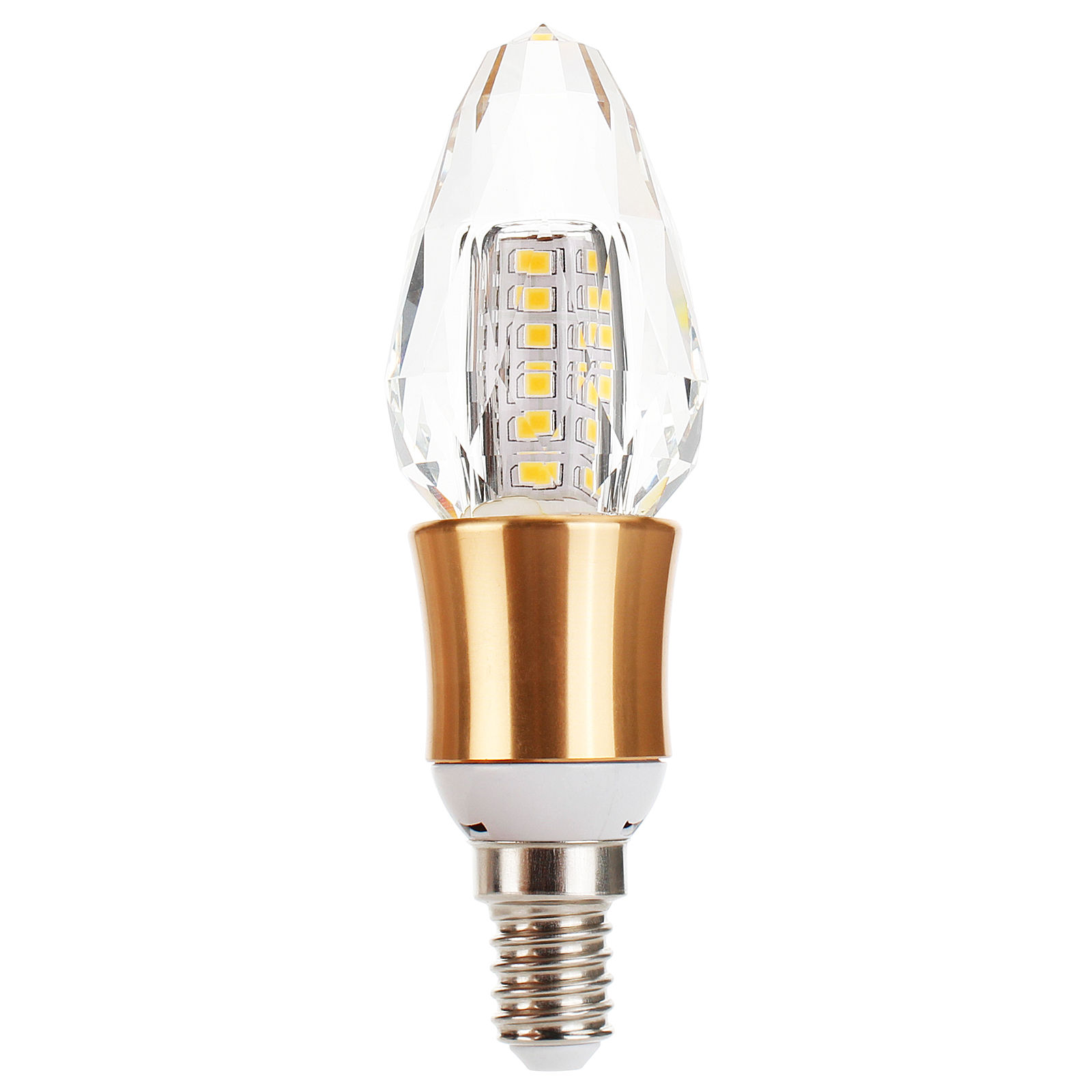 E14 LED Candle Bulb Crystal 7W 2835 SMD 220V 50W Halogen Lamp