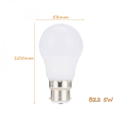 E27 B22 LED Bulb Light 3W 5W Dimmable Energy Saving Globe Lamp Lights 110V 220V