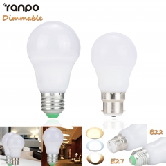 E27 B22 LED Bulb Light 3W 5W Dimmable Energy Saving Globe Lamp Lights 110V 220V