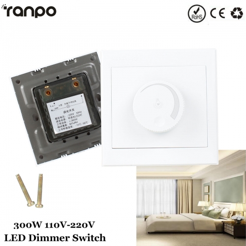 Adjustable Controller LED Dimmer Switch For Dimmable Light Bulb Lamp 110V 220V