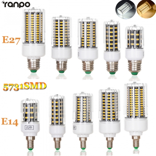 LED Corn Bulb Lamp E27 E14 10W 18W 25W 30W 36W 5731 SMD Bright Light AC 220V
