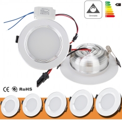 Dimmable LED Recessed Ceiling Panel Down Light Fixture 3W 5W 7W 9W 12W Bulb Lamp