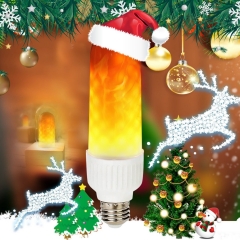 LED Flame Flicker Simulated Nature Fire Light Bulbs E26 E27 B22 6W Decor Lamp