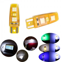 Two-Color Portable Mini USB 2W LED Night Light Silicone Bulbs 5050 2835 SMD 5V