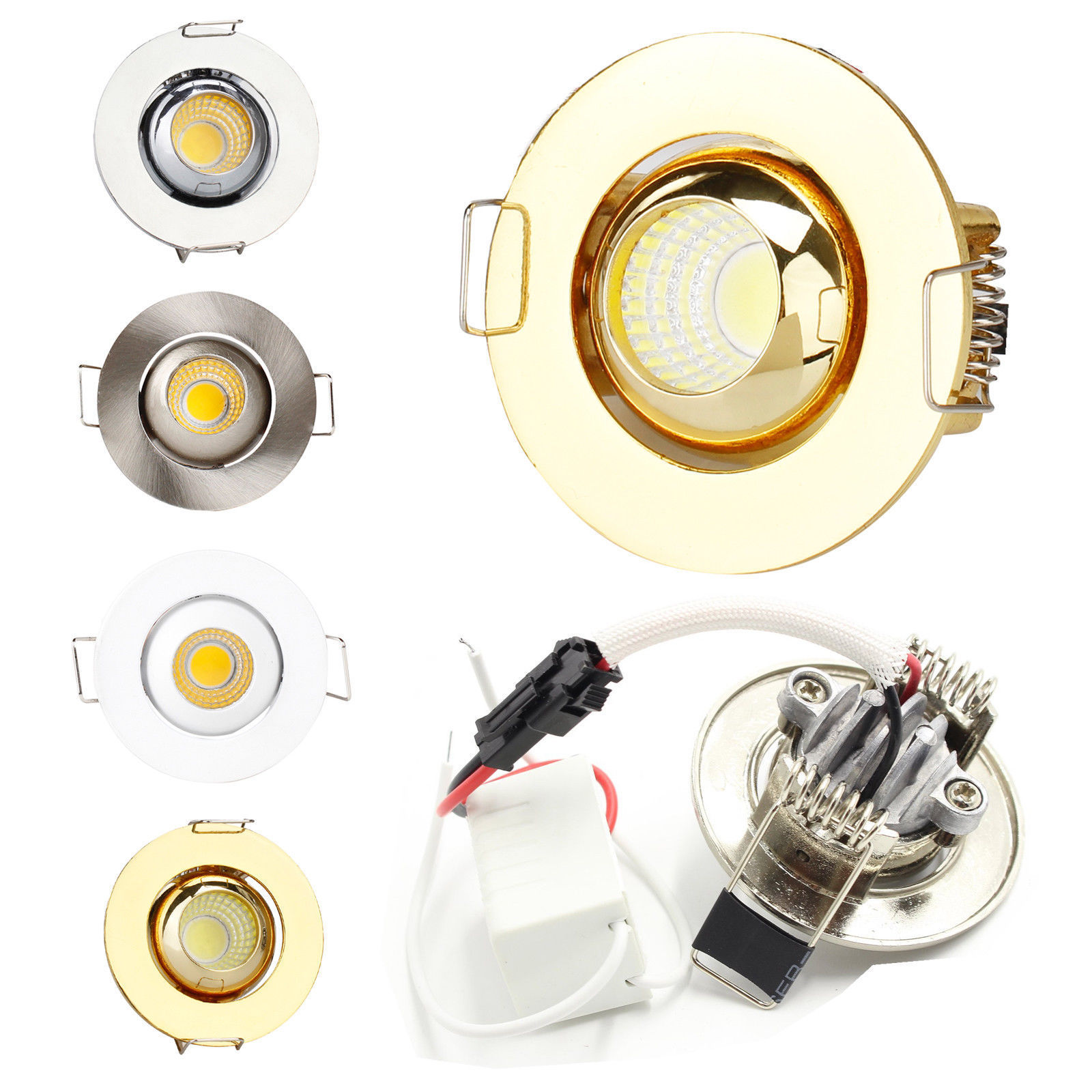 Dimmable Mini 3W LED Recessed Ceiling Down Light Spotlight Bulbs AC