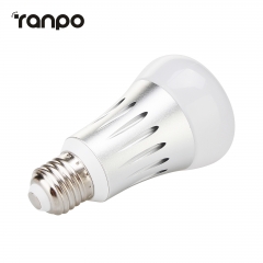 Ranpo Dimmable Smart Wifi RGB Light Bulb Wireless RGBW LED Home Lamp E27 5W AC 85-265V