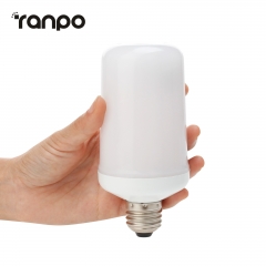 Ranpo LED Flame Effect Simulated Nature Fire Light Corn Bulbs E27 7W Decoration Lamp