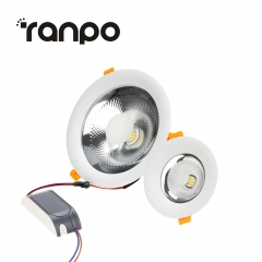 RANPO LED Recessed Ceiling Downlights Spotlights 3W 5W 10W 12W 18W 24W COB Bulbs lamps