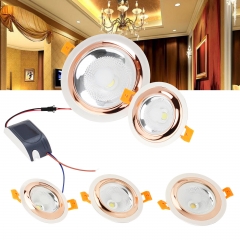 RANPO Recessed LED Ceiling Light Fixture Downlight 3W 5W 10W 12W Lamps 110W Equivalent