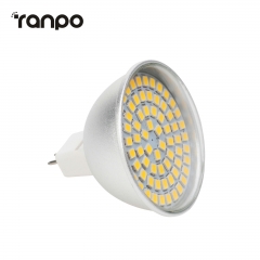RANPO GU10 MR16 LED Spot Light Bulbs 4W 6W 8W 3528 SMD 110V 220V 12V 24V Glass Lamps