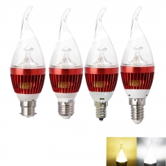 Ranpo E12 E27 Dimmable E14 B22 3W LED Candelabra Bulb Candle Light Chandelier Lamps