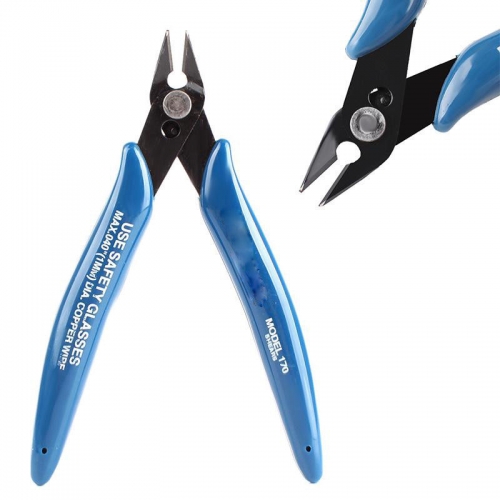 Ranpo Electrical Wire Cable Cutter Cutting Plier Side Snips Flush Pliers Blue Tool DIY