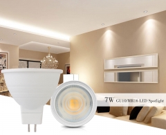 Ranpo Dimmable LED Spotlight COB GU10 MR16 GU5.3 7W Bulbs 24° Angle AC 110V 220V Light