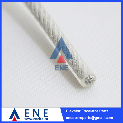 8mm Elevator Wire Rope with Rubber Shell