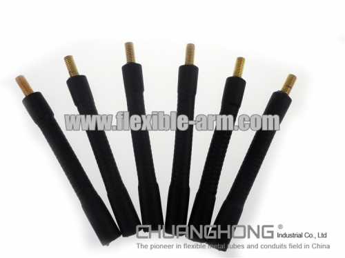 Black Plastic Coated Gooseneck Tube