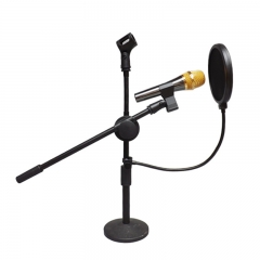 Studio Wind Screen Pop Filter Mask Shield-Studio Pop Filter/360 degree Flexible Gooseneck Holder Microphone Pop Filter