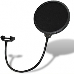 Studio Wind Screen Pop Filter Mask Shield-Studio Pop Filter/360 grados Flexible Gooseneck Holder micrófono Pop Filter