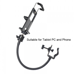 フレキシブルグースネックの でんわ 電話 とタブレットpcホルダーにクリップ つき 付き の ちょーせつ 調節 かのー 可能 なマイク13 