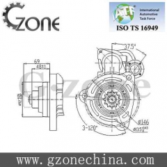 Cummins Starter Replacement for Cummins ISM 11.0L, ISX 15.0L