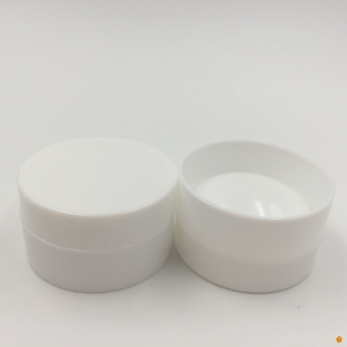 50pcs 3ml 3g PP Empty White Jar with Concave Bottom bottle Plastic Cosmetic Cream Jars