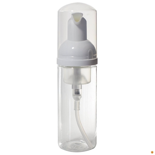 6pcs/lot 50ml PET empty clear travel container, plastic Foam Pump Bottles for cosmetic packing