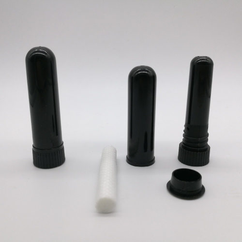 Free shipping 50pcs/lot Black Nasal Inhaler Aromatherapy diffuser,  plastic Nasal Inhaler tube with high quality cotton wicks