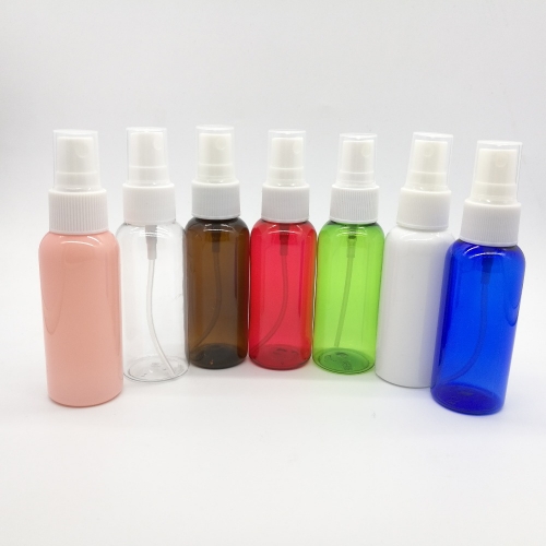 50pcs/lot 50ml Disinfectant Container PET mist spray refillable bottle,  plastic empty perfume atomizer bottle