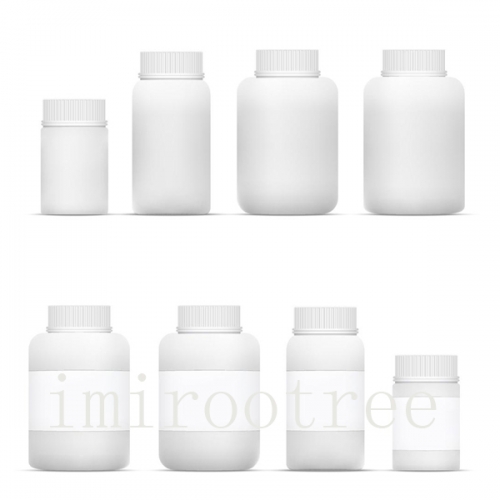 100pcs/lot 20ml HDPE white empty plastic pill bottle with Tamper proof Cap, empty capsule bottle with good quality