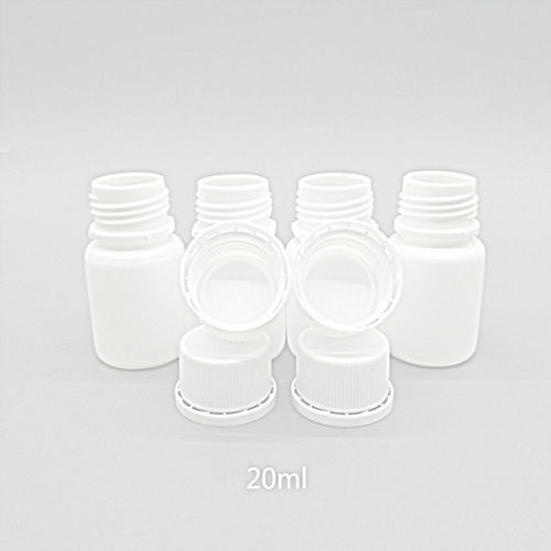 200pcs/lot 20cc 20ml HDPE White Plastic Empty Pill Bottles, Pharmaceutical bottle container with Tamper Proof Cap