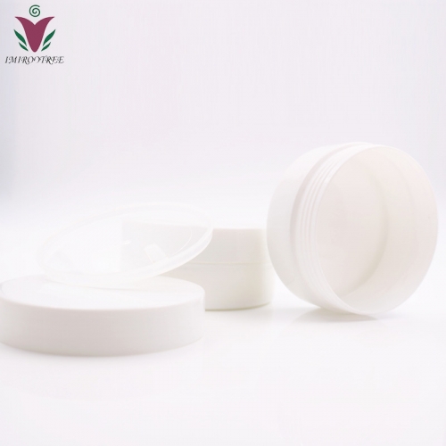 Free shipping 20pcs/lot 10g  PP White cosmetic jar with inner lids, Plastic empty hollow bottom cream jar