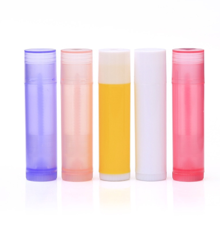1000pcs/lot 5ml plastic lipstick tube empty lip balm containers for cosmetic packaging