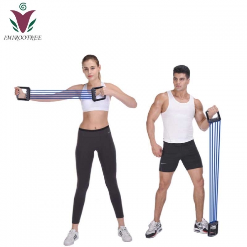 Resistance Bands Fitness Gum Gym Chest Expander Puller Exercise Fitness Resistance Elastic Cable Rope Tube Yoga Workout