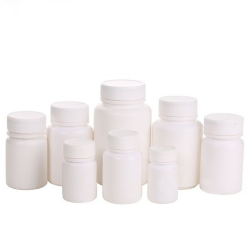 50pcs/lot 50ml 50cc HDPE White Vitamin container, plastic empty refillable medical pill bottle with Tamper Proof Cap