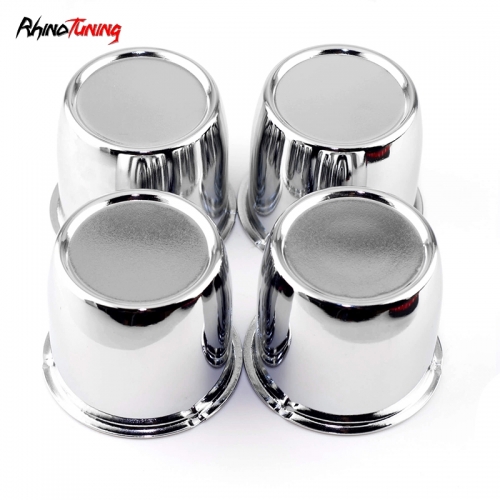 67mm 2.64in Trailer Wheels Rims Center Cap Chrome